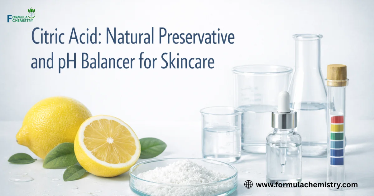 Citric Acid Natural Preservative and pH Balancer for Skincare