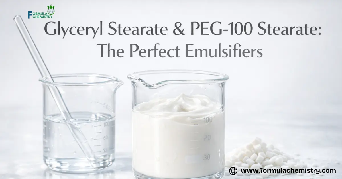 Glyceryl Srearate & PEG 100 Srearate the perfect Emulsifiers