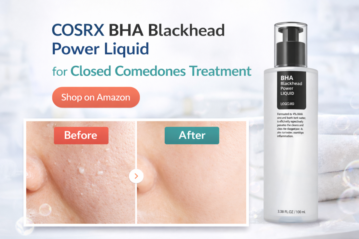 COSRX BHA Blackhead Power Liquid for closed comedones treatment