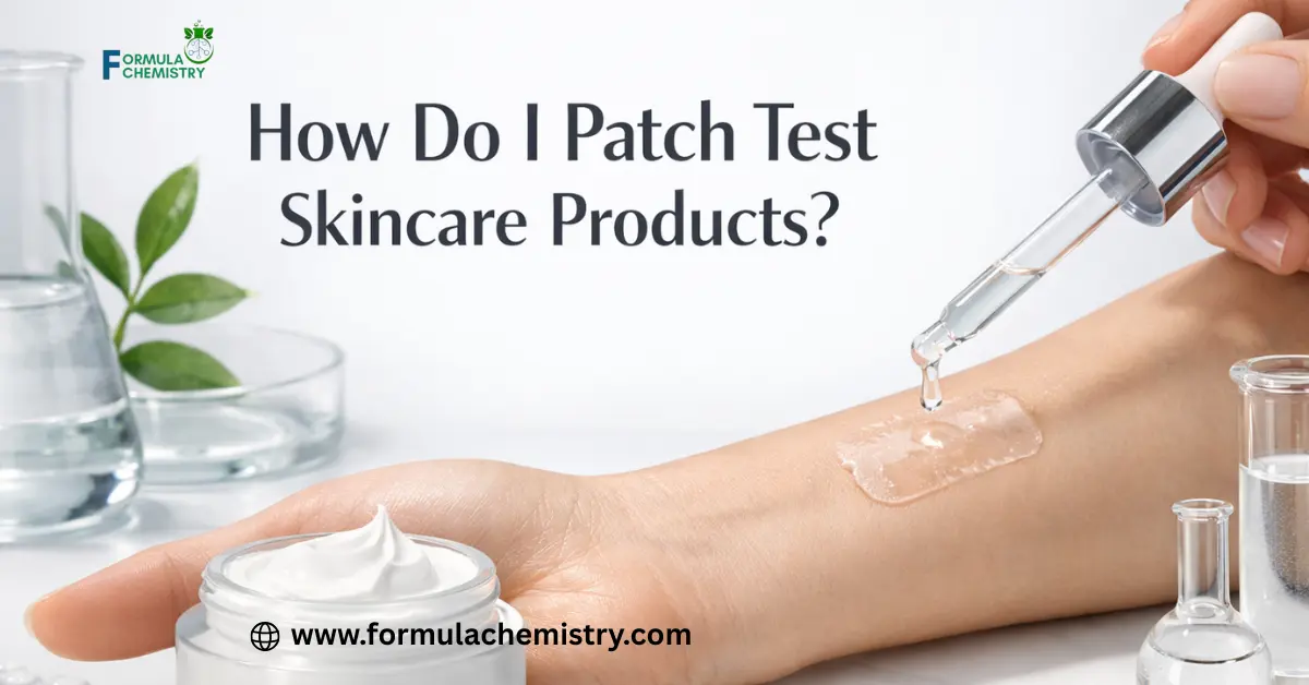 How do I patch test Skincare products
