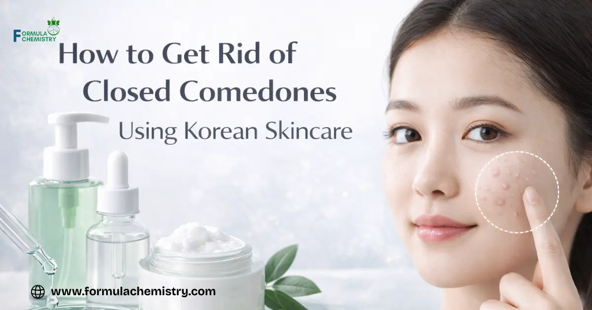 How to get rid of closed comedones using Korean skincare