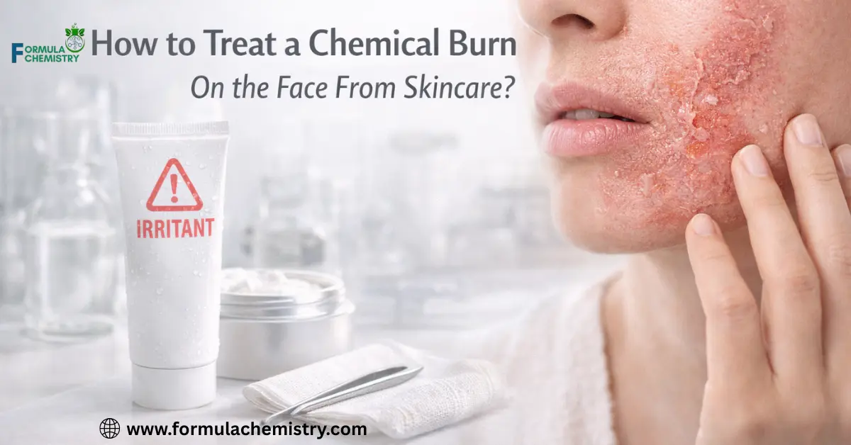 How to treat a Chemical burn on the face from skincare