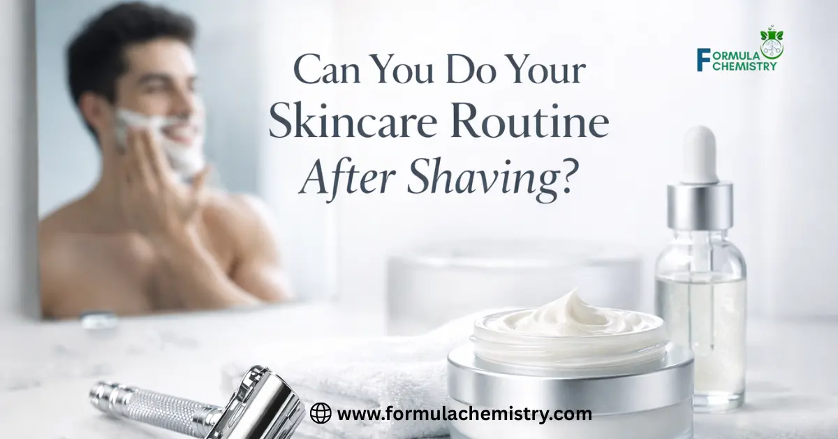 Can you do your skincare routine after shaving