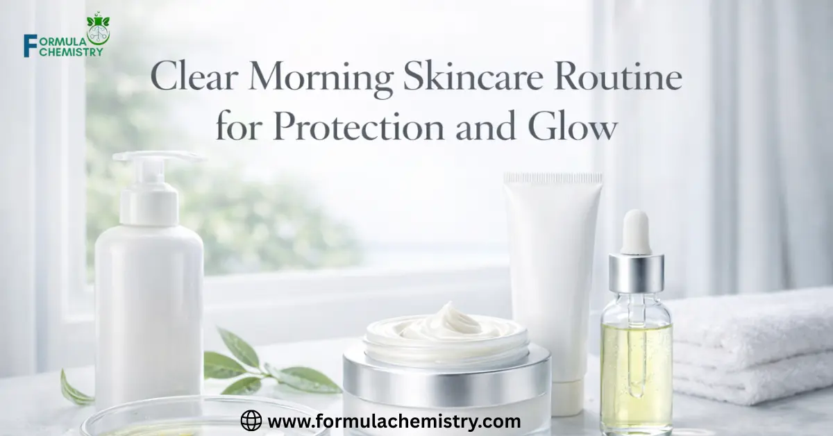 Clear Morning skincare routine for protection and Glow