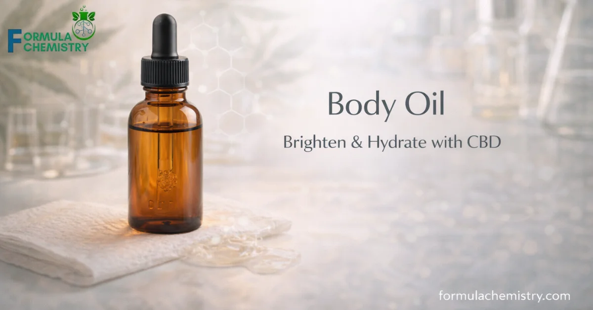 Body Oil, Brighten & Hydrate with CBD