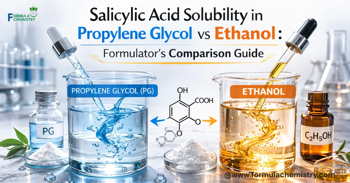 Salicylic Acid Solubility in Propylene Glycol vs Ethanol Formulator's Comparison Guide (3)