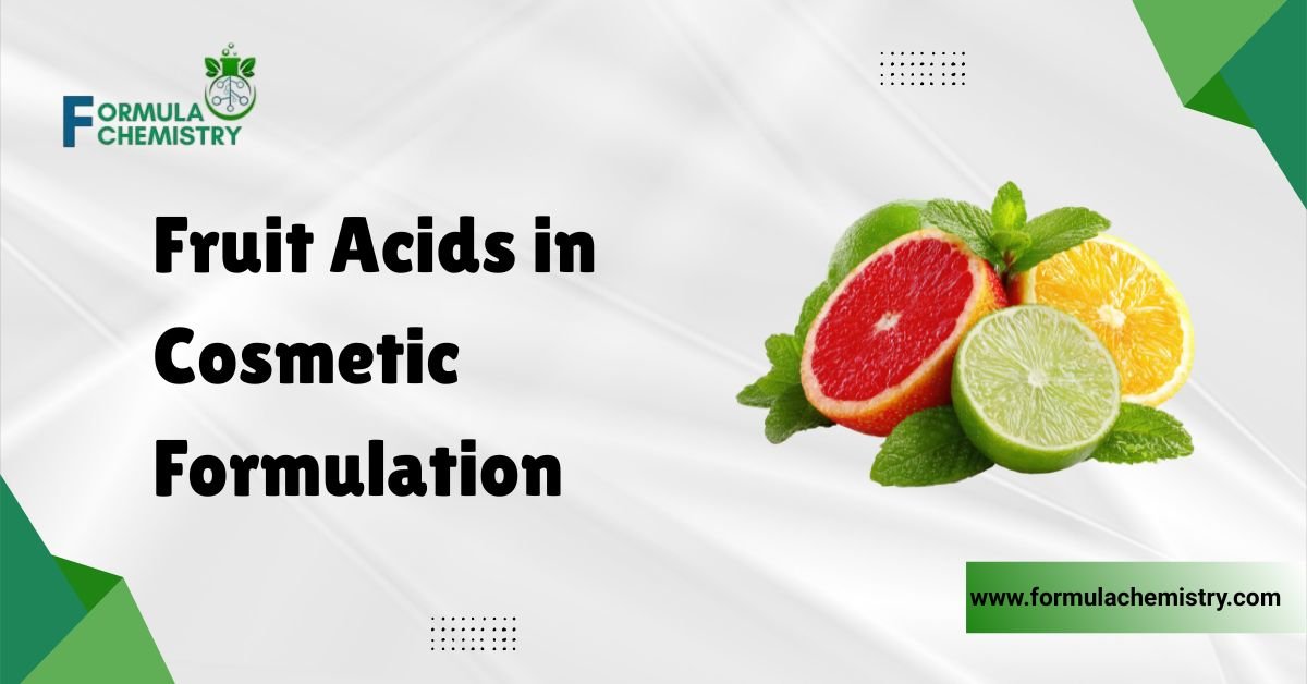 Fruit acids in cosmetic formulation