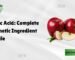 malic acid complete cosmetic ingredient profile