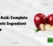malic acid complete cosmetic ingredient profile
