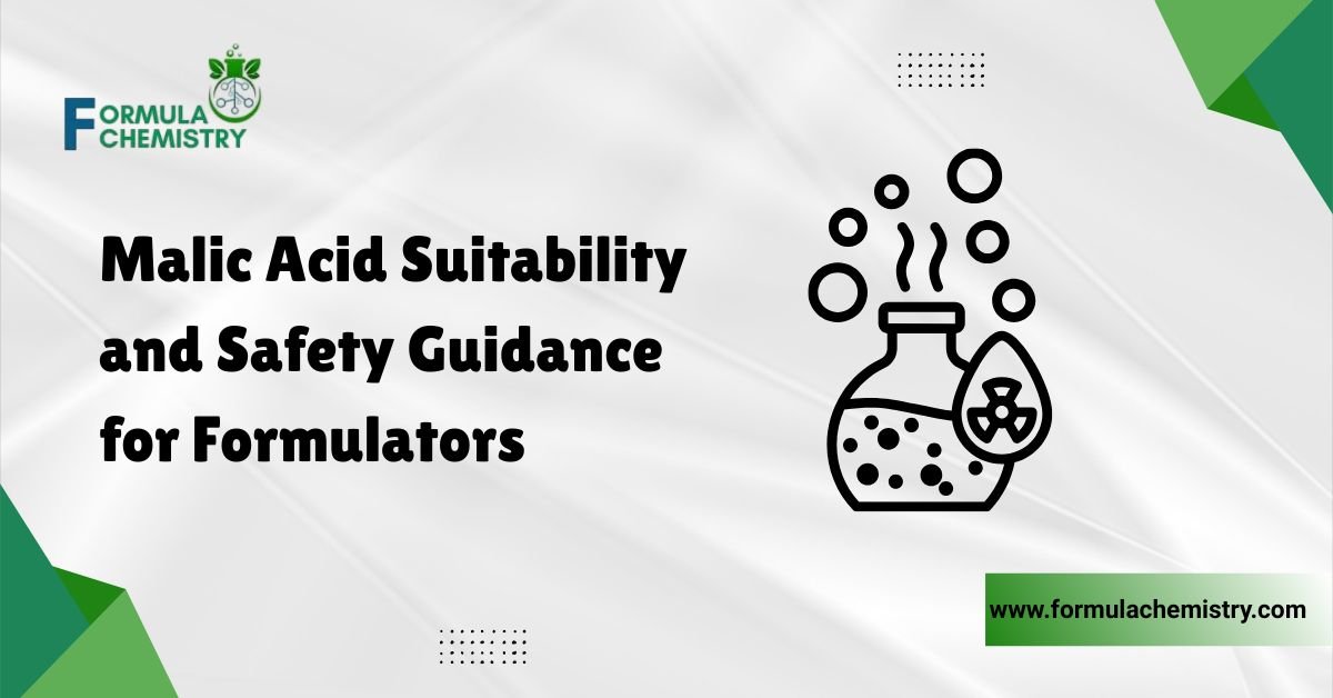 malic acid suitability and safety guidance for formulators