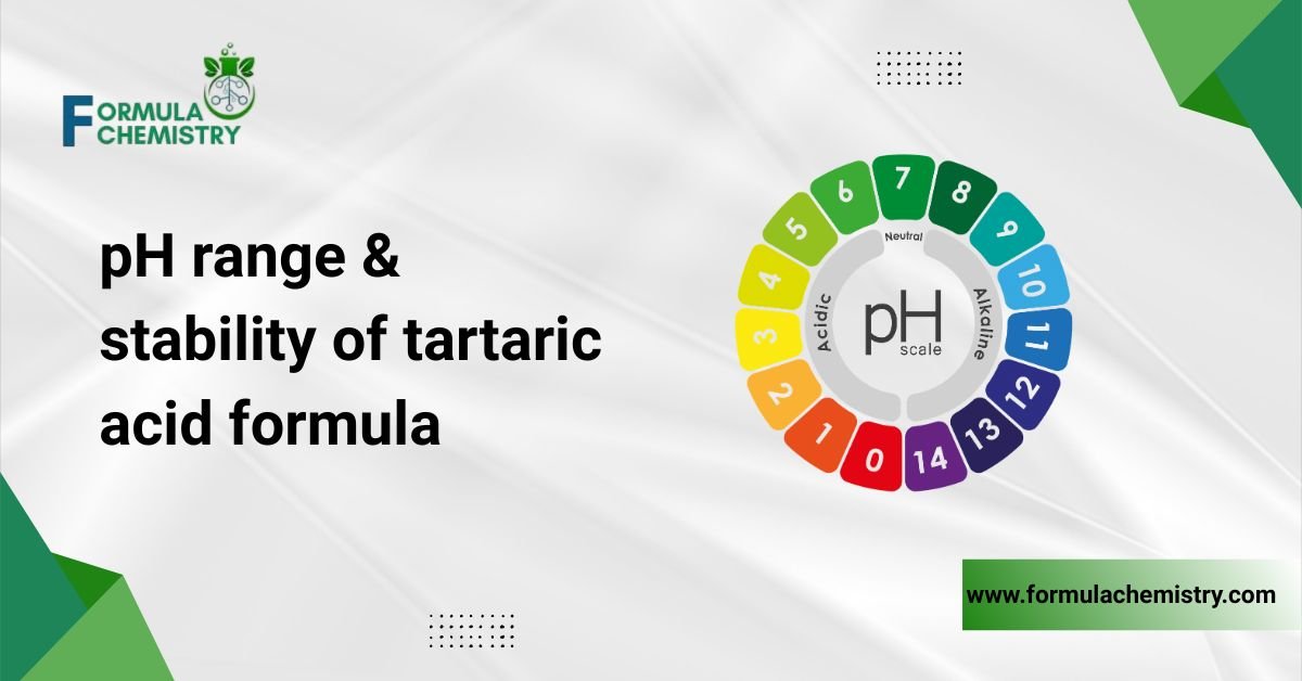 ph range and stability of tartaric acid formula