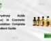 polyhydroxy acids phas in cosmetic formulation complete ingredient guide