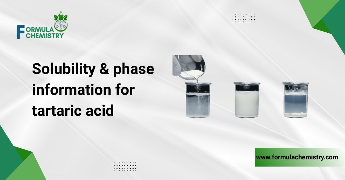 Solubility & phase information for tartaric acid