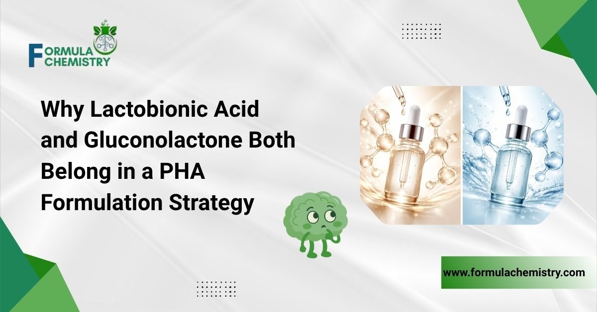 why lactobionic acid and gluconotactone both belong in a pha formulation strategy