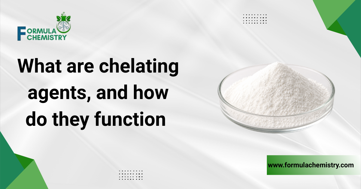 What are chelating agents, and how do they function