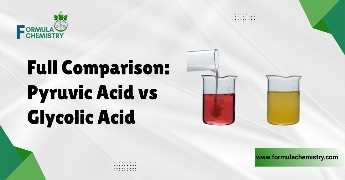 full comparison pyruvic acid vs glycolic acid