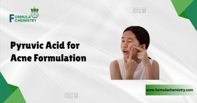 pyruvic acid for acne formulation