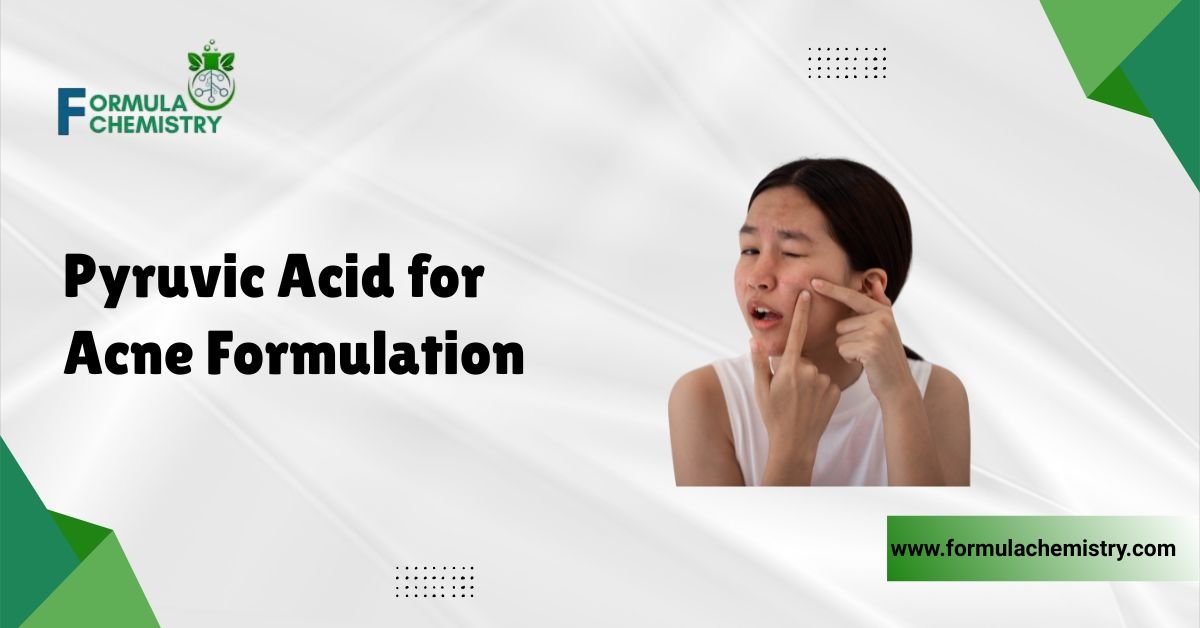 pyruvic acid for acne formulation