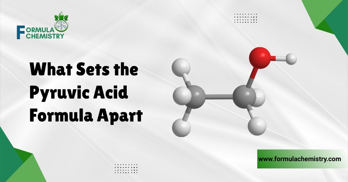 what sets the pyruvic acid formula apart