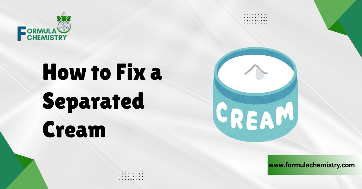 how to fix separated cream