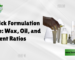 lipstick formulation guide wax oil, and pigment ratios
