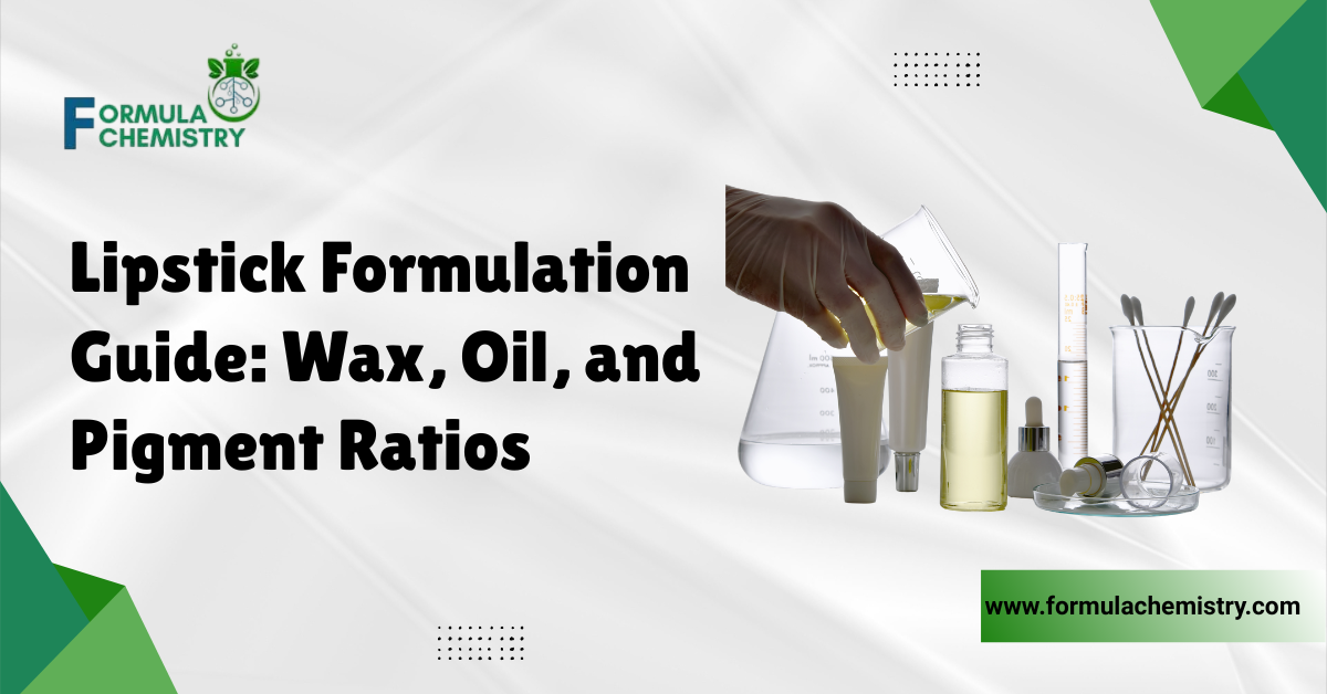 lipstick formulation guide wax oil, and pigment ratios