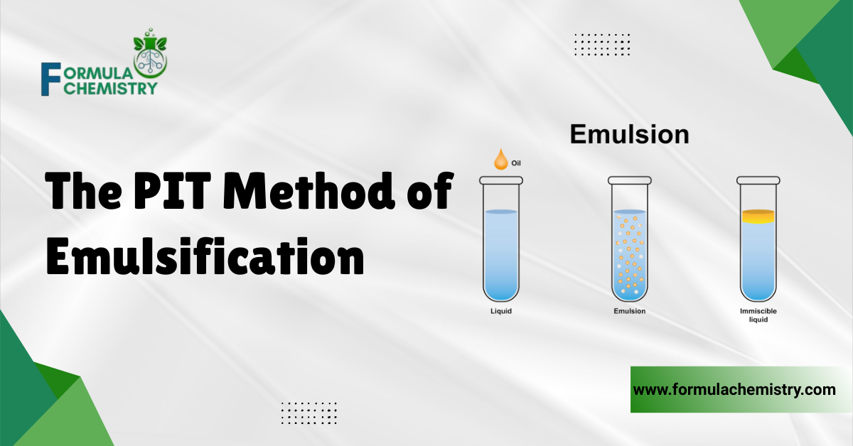 the pit method of emulsification