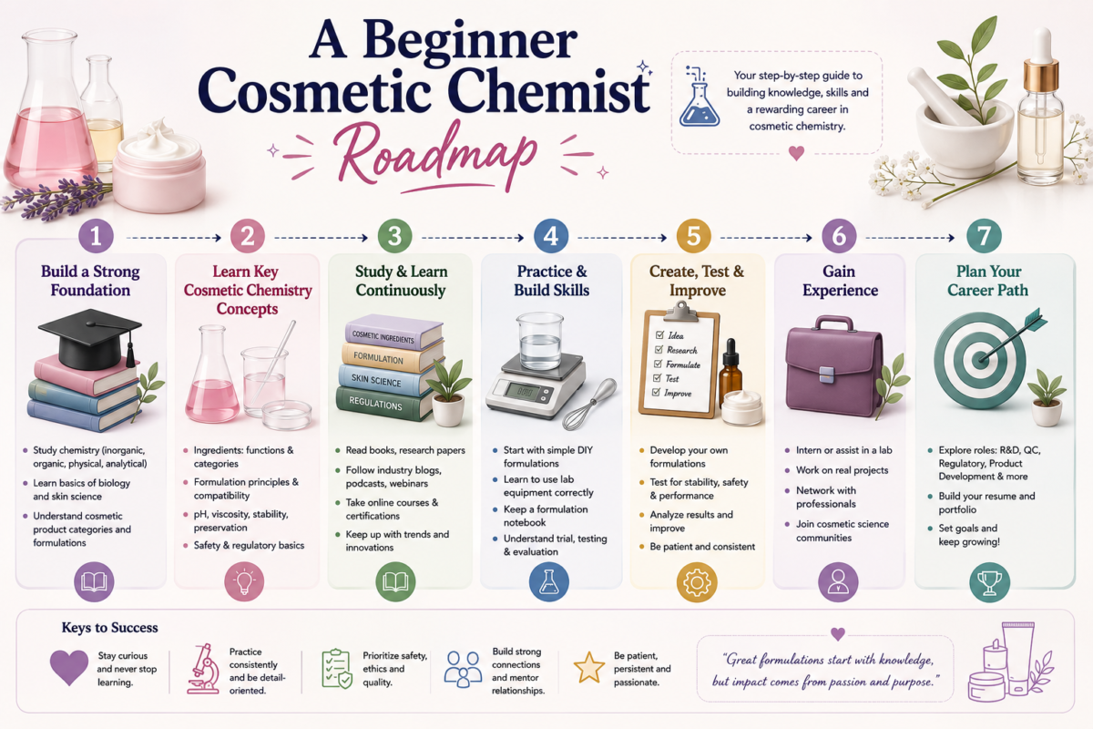 A begginer cosmetic chemist roadmap