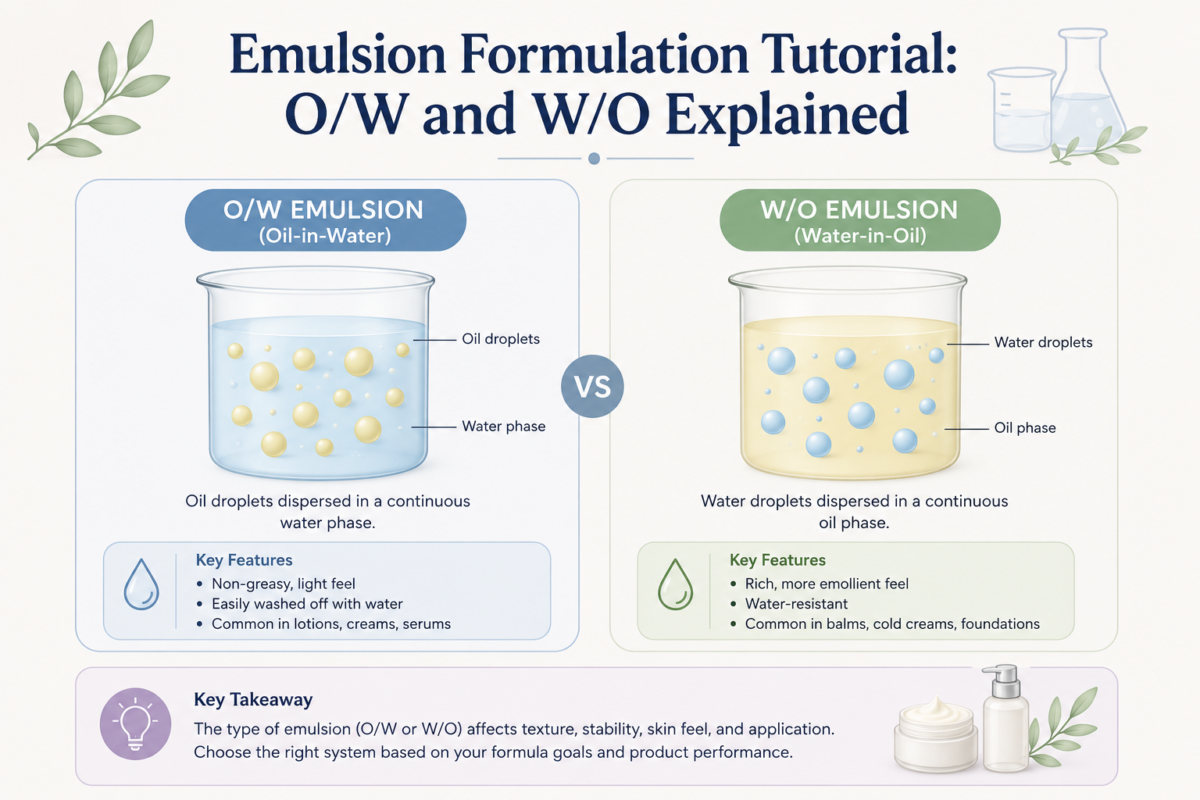 Emulsion Formulation Tutorial, OW and WO Explained