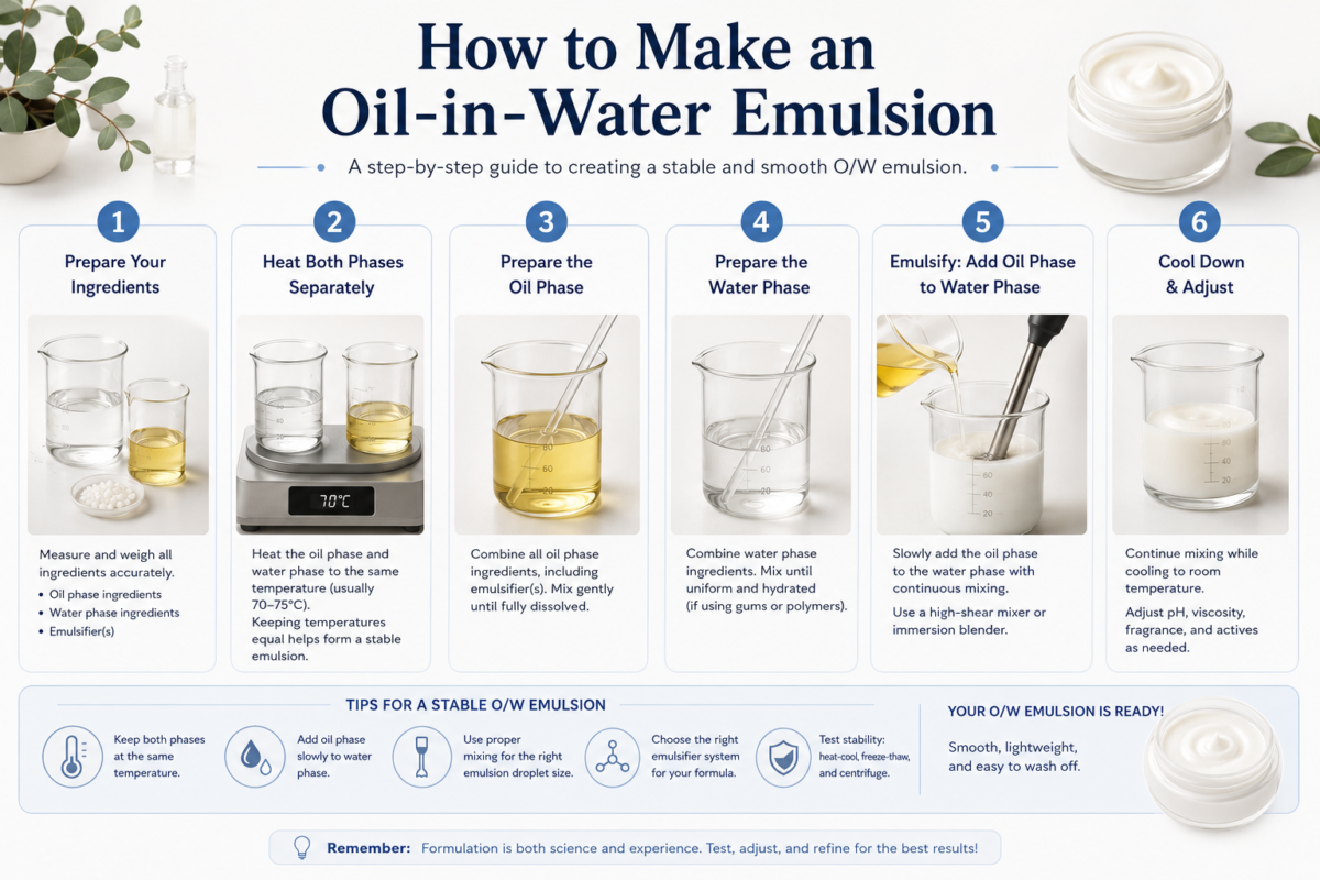 How to Make an Oil-in-Water Emulsion