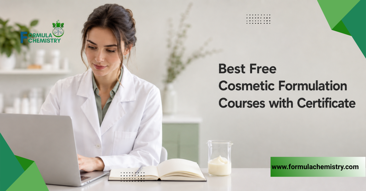 best free cosmetic formulation courses with certificate