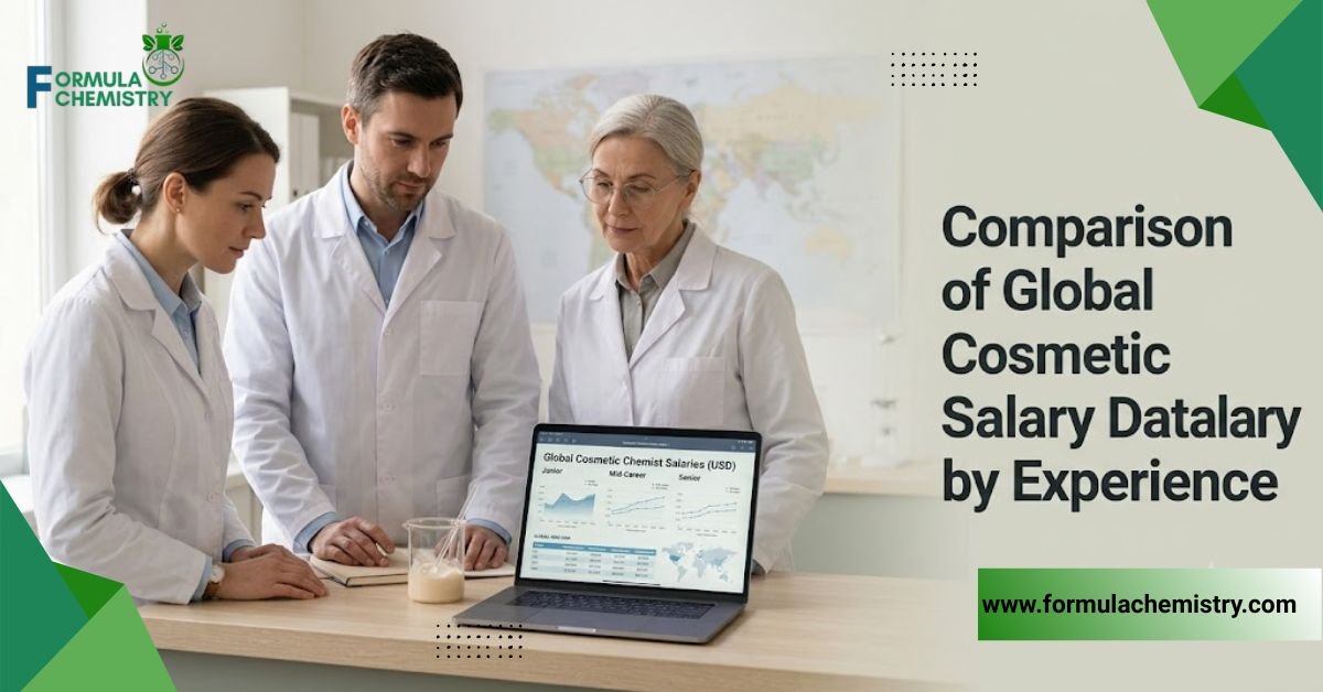 comparison of global cosmetic salary datalary by experience