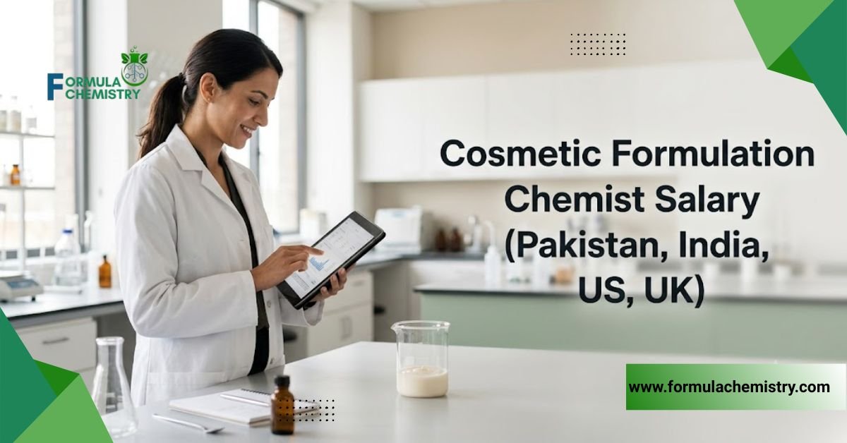cosmetic formulation chemist salary pakistan, india us, uk