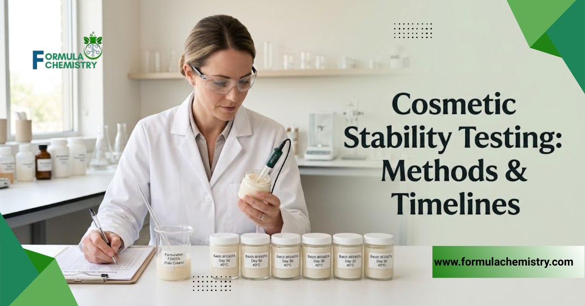 cosmetic stability testing methods and timelines