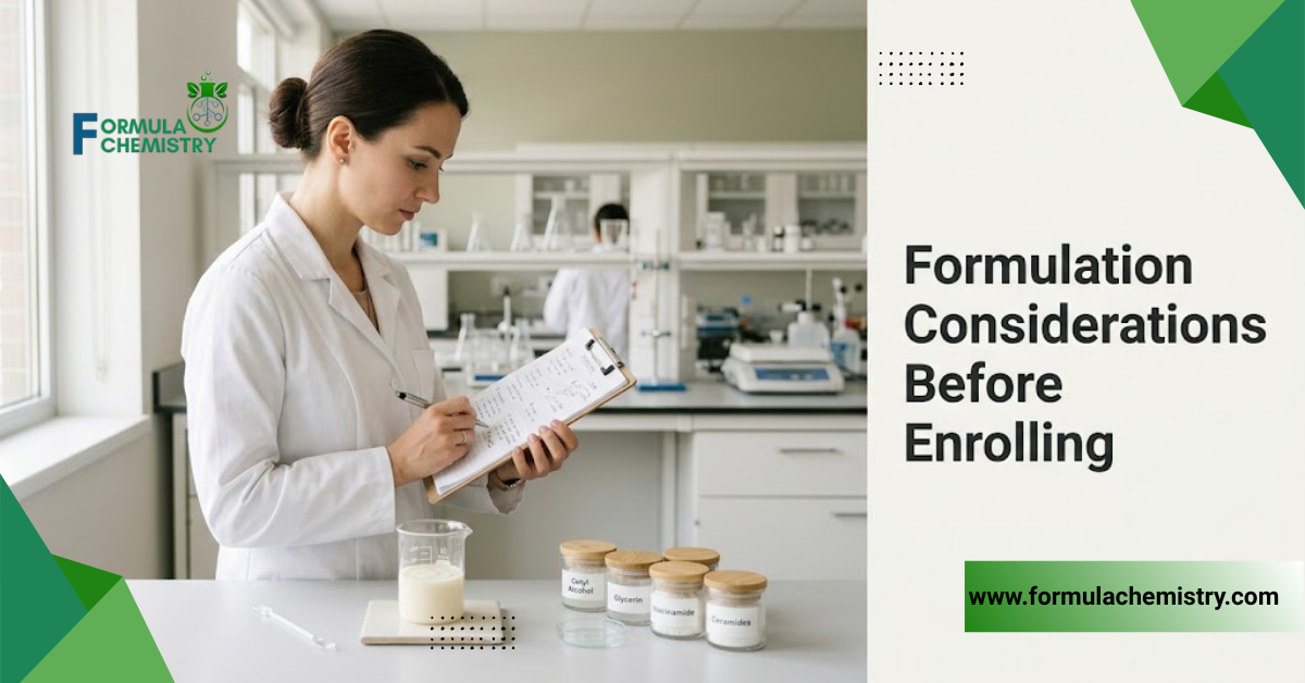 formulation considerations before enrolling