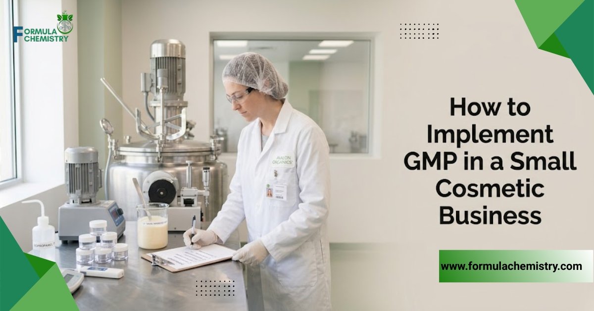 how to implement gmp in a small cosmetic business