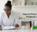 how to price cosmetic products formula