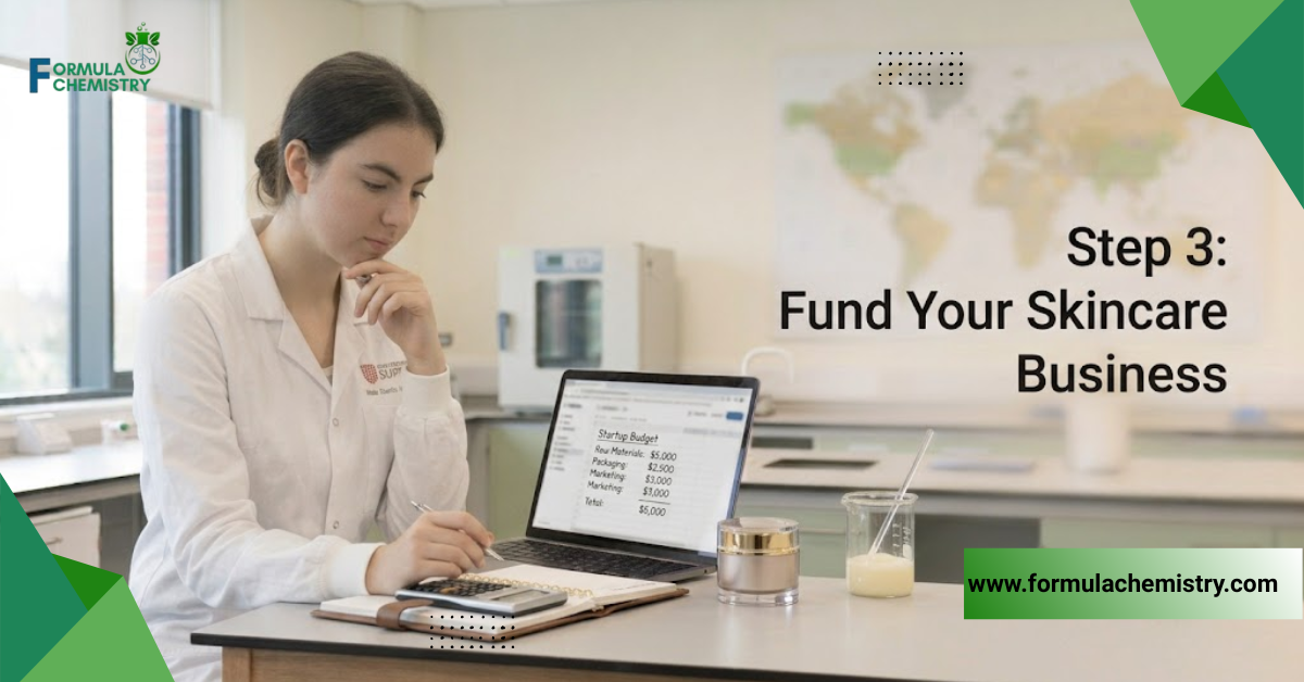 step 3 fund your skincare business