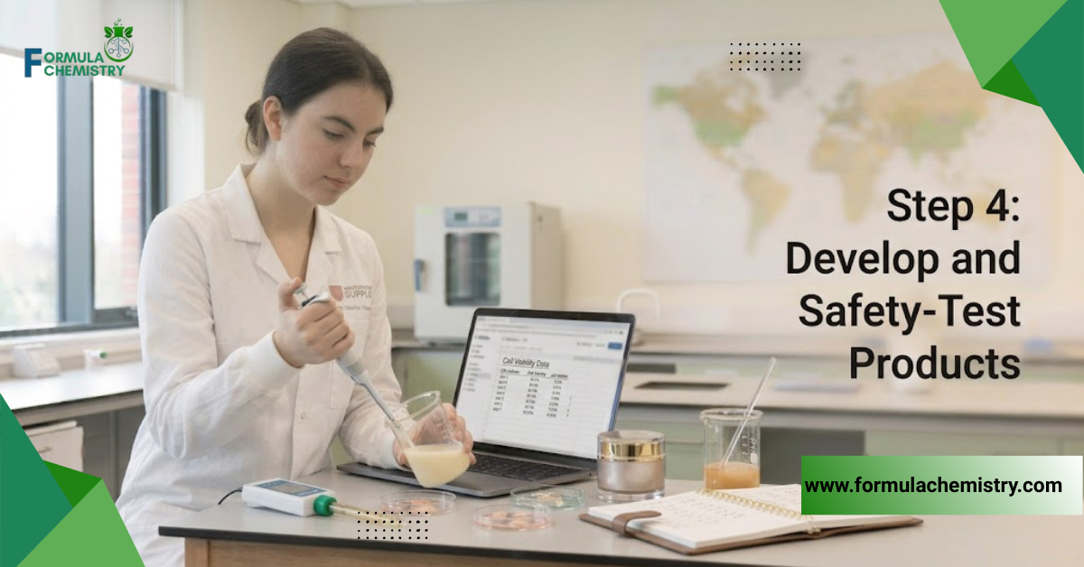 step 4 develop and safety test products