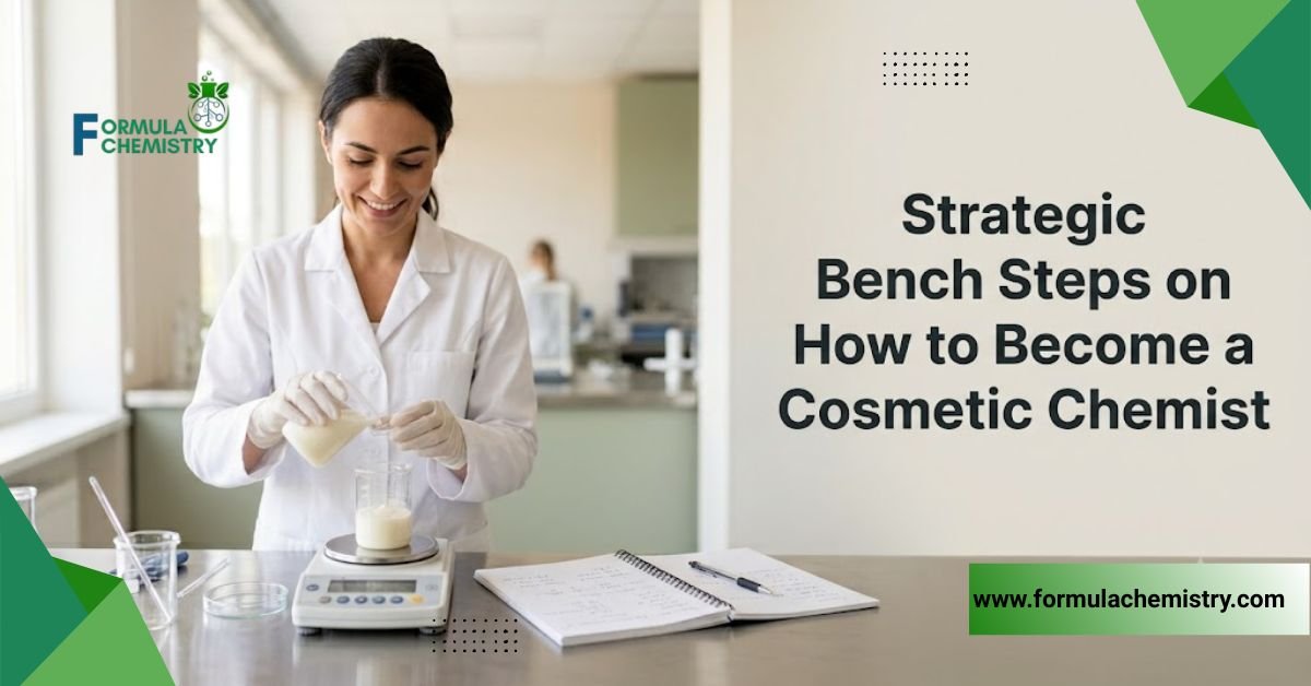 strategic bench steps on how to become a cosmetic chemist
