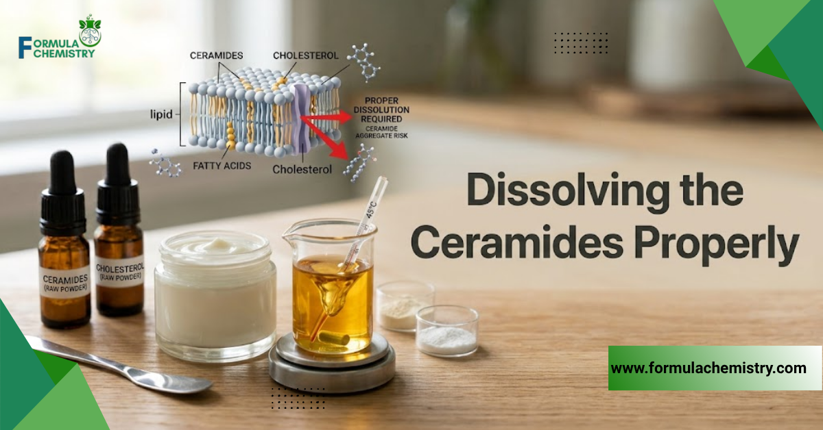 dissolving the ceramides properly