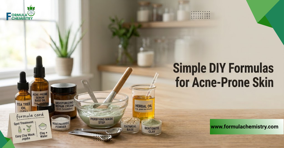 simple diy formulas for acne prone skin