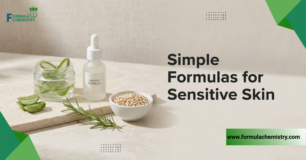 simple formulas for sensitive skin