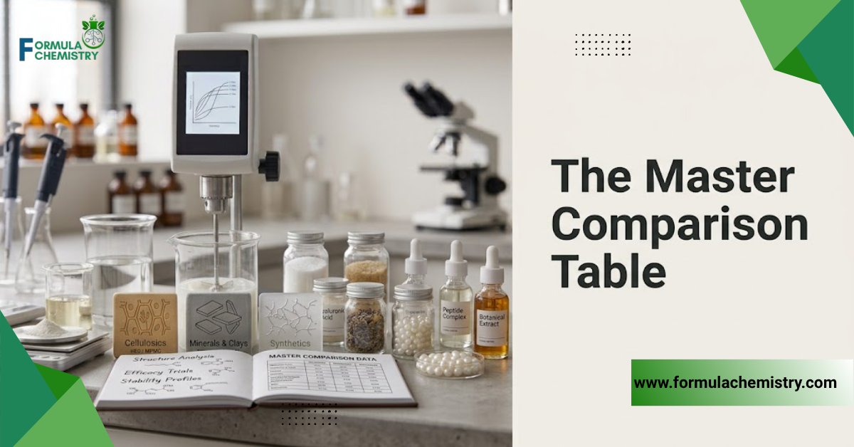 the master comparison table