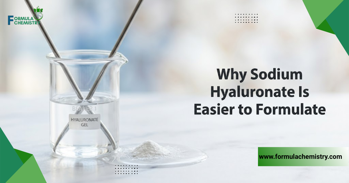 why sodium hyaluronate is easier to formulate