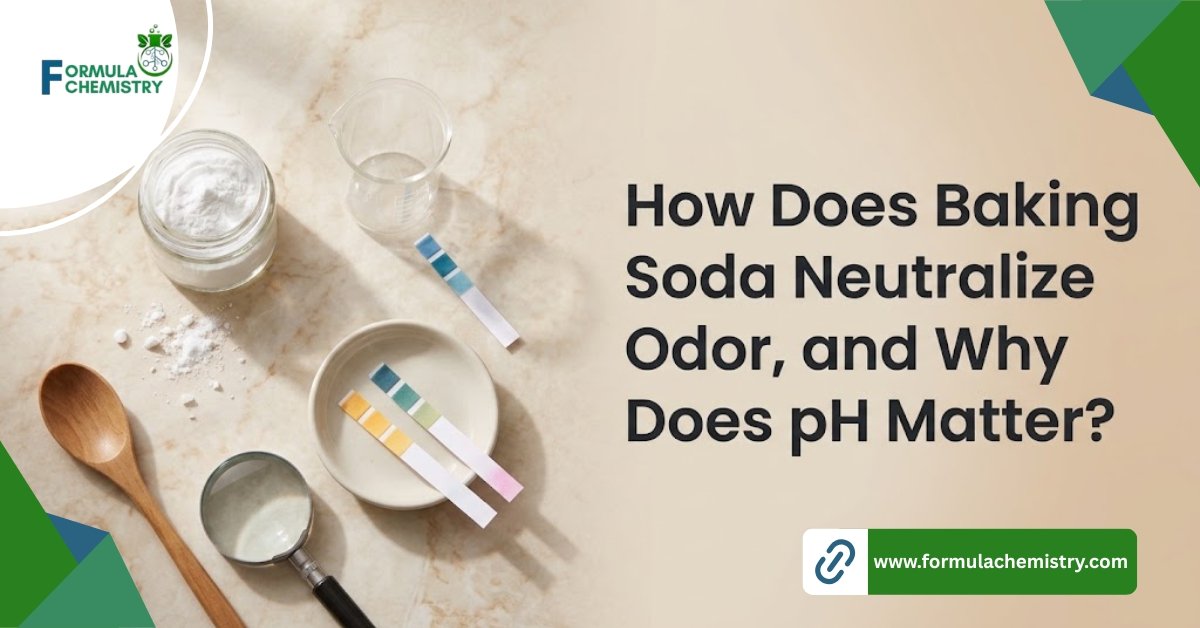 how does baking soda neutrailze odor and why does ph matter