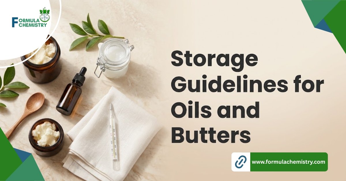 storage guidelines for oils and butters