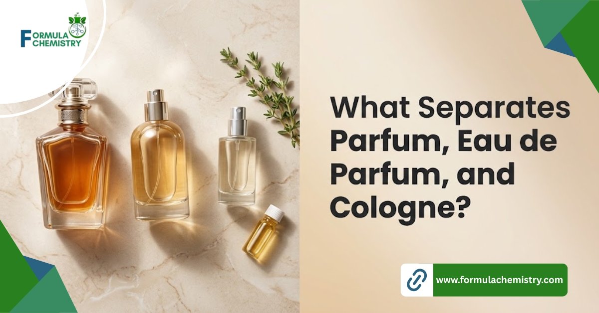 what separates perfume eau de perfum and cologen